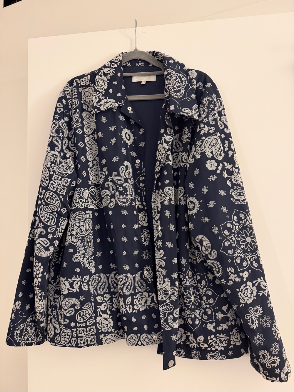 Kith Flocked Deconstructed Bandana Coaches Jacket